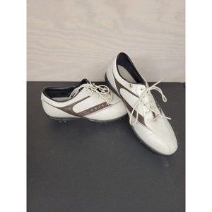 Callaway Women’s Size 7 Cleated Golf Shoes Rhinestone Detail Brown White